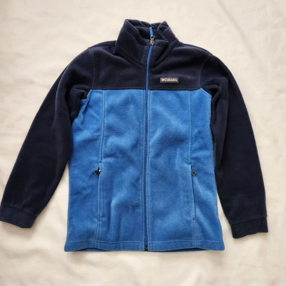 Columbia Fleece Jacket Blue/Navy Kids (M 10/12) - Picture 1 of 14